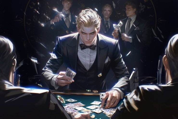 Dealer multibahasa di meja Teen Patti escobar77